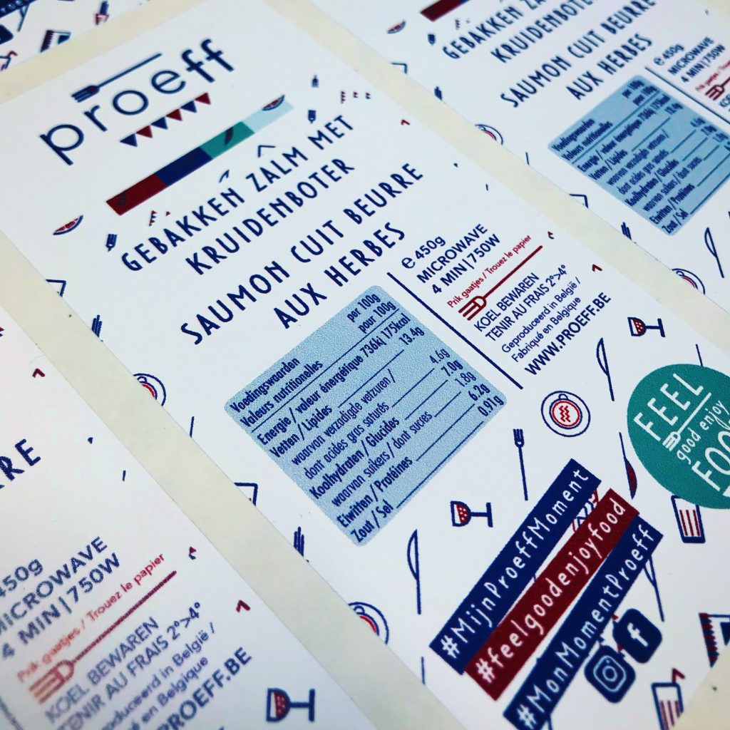proeff etiket zalm kruidenboter
