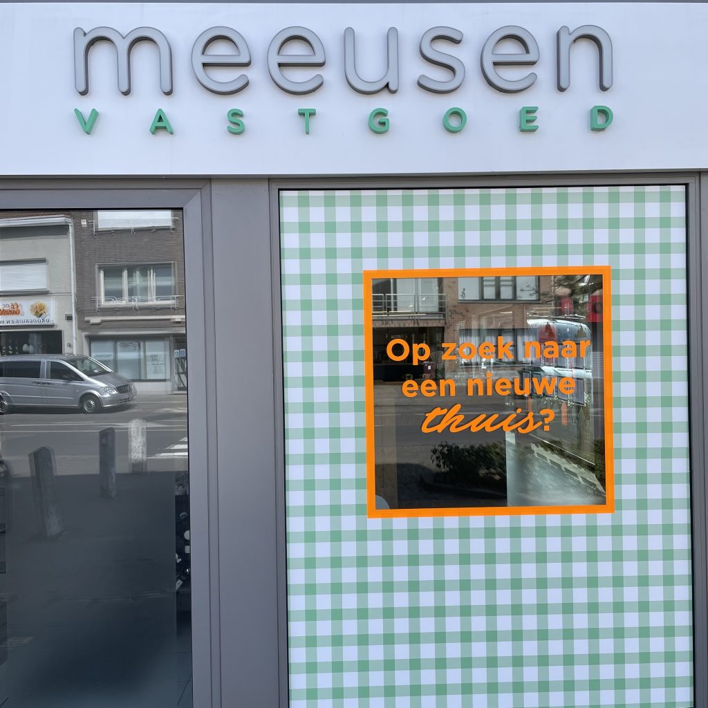 meeusen vastgoed raam belettering