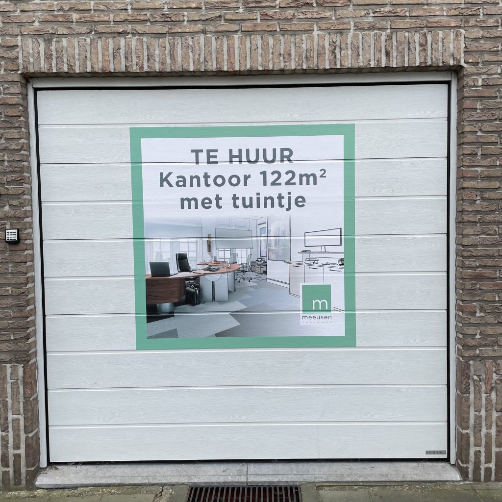 meeusen vastgoed garage belettering
