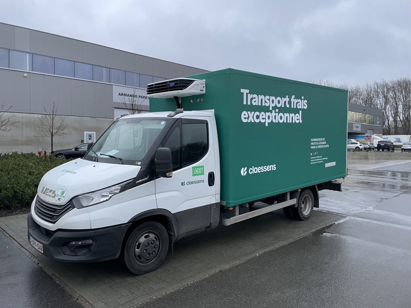 Claessens transport belettering frans