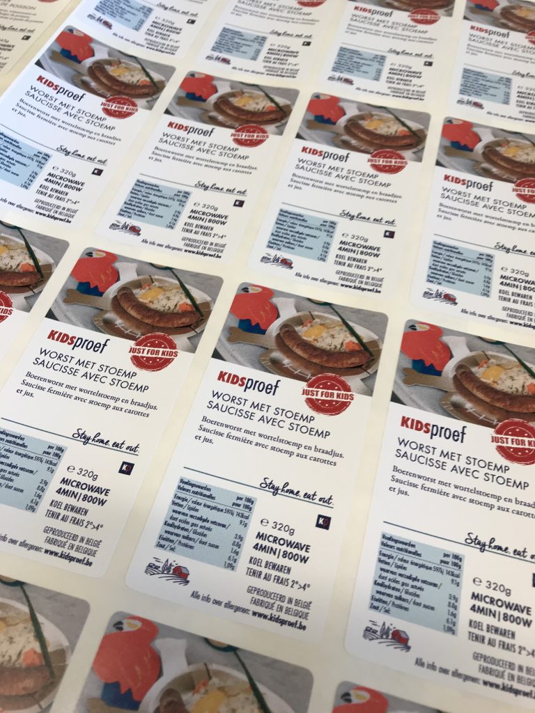 proeff etiket worst met stoemp