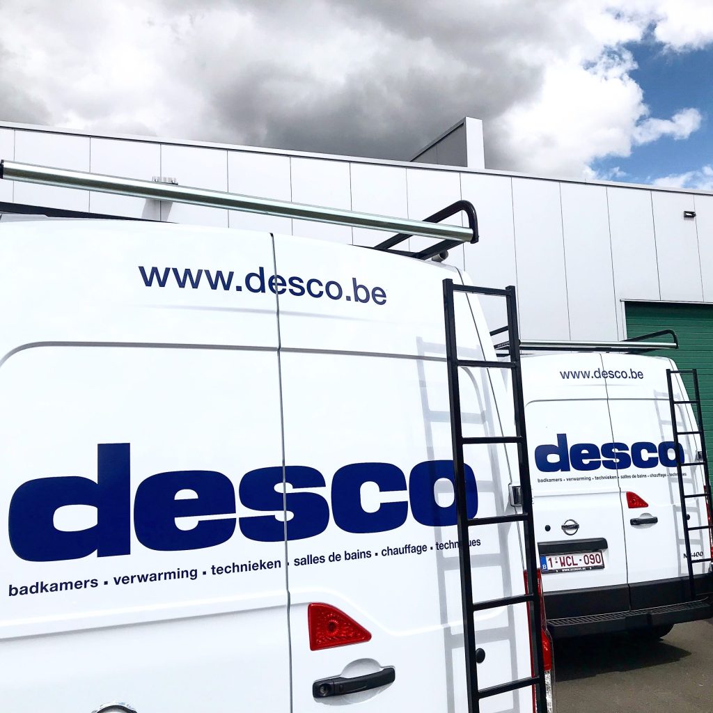 desco belettering wagenpark camionette