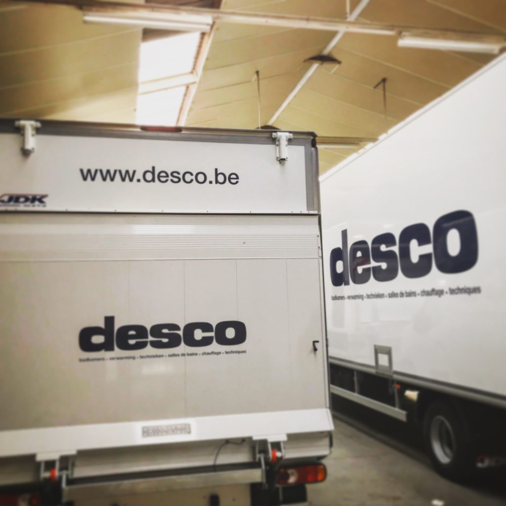 desco belettering camion