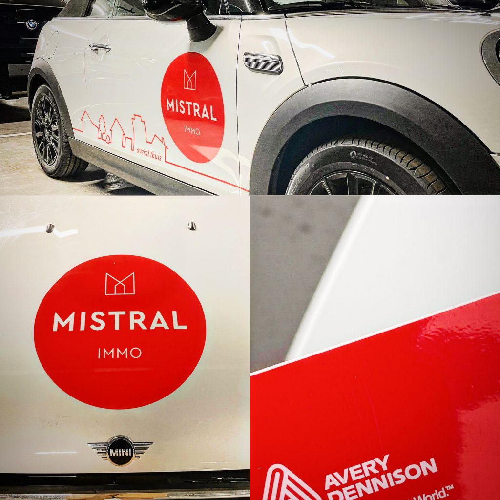 mistral immo belettering wagen