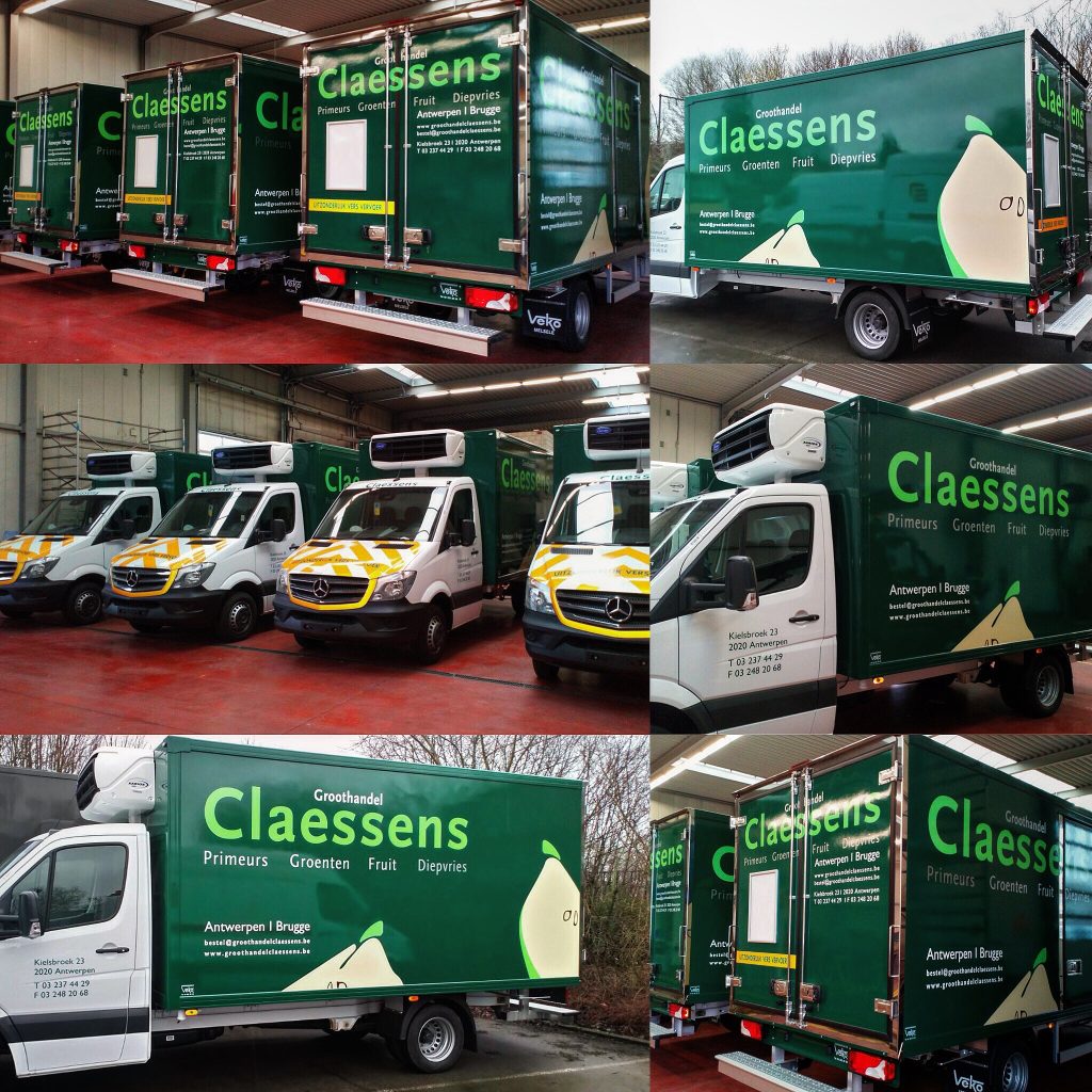 groothandel claessens belettering wagenpark