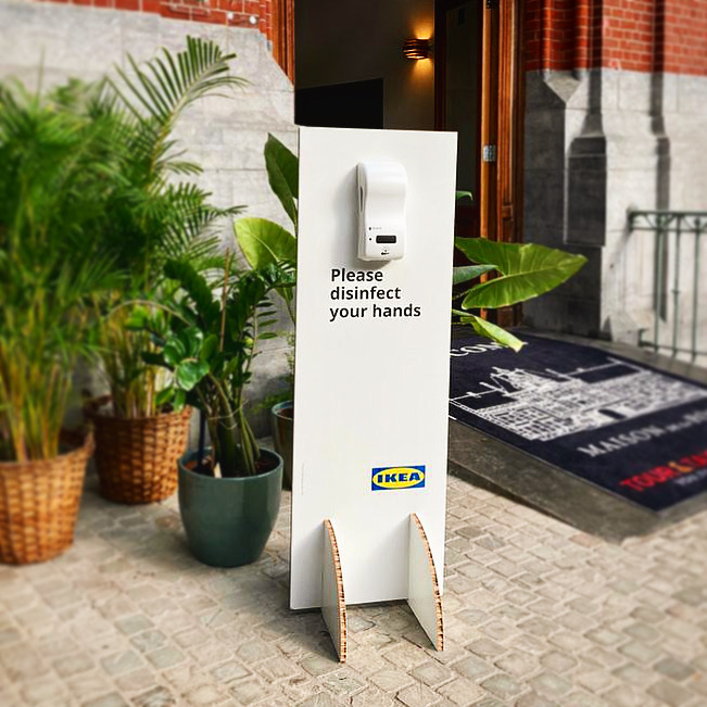 ikea disinfect handen op maat