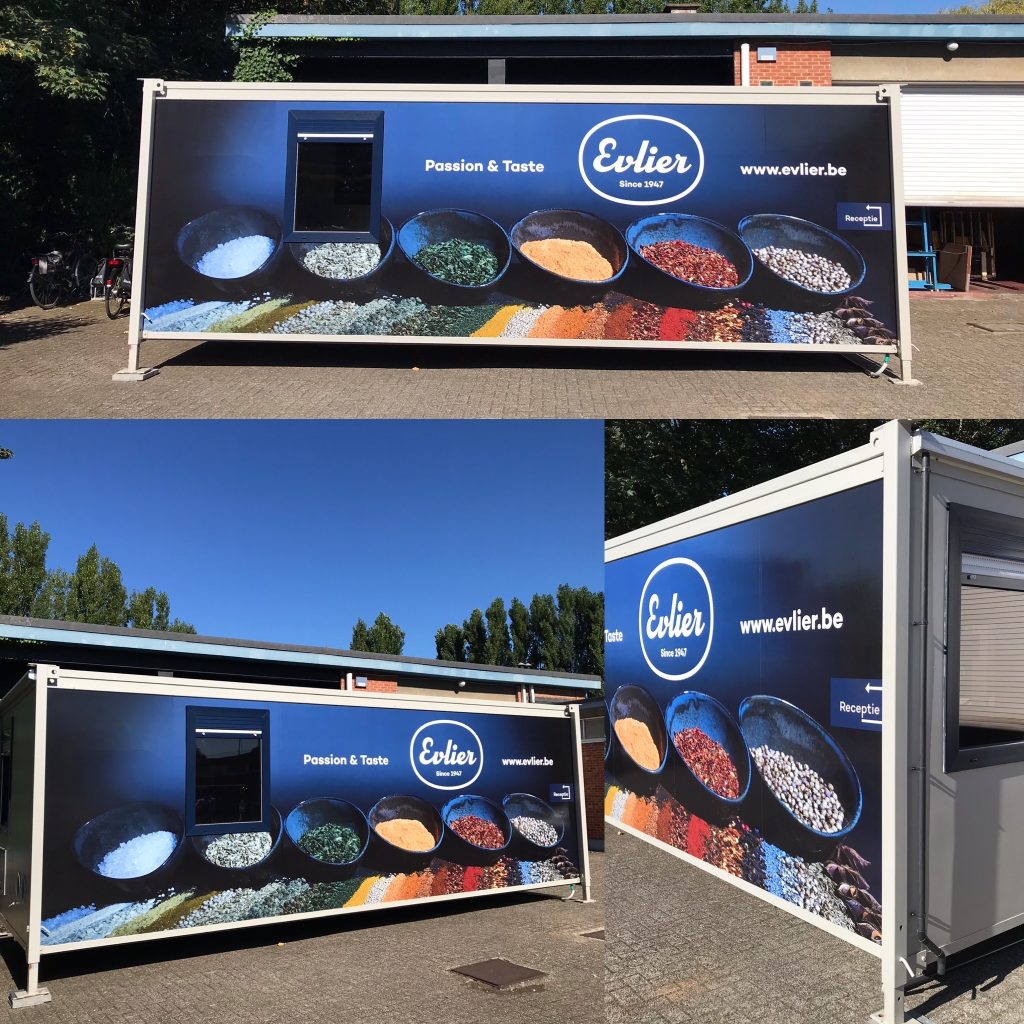 evlier belettering container sticker