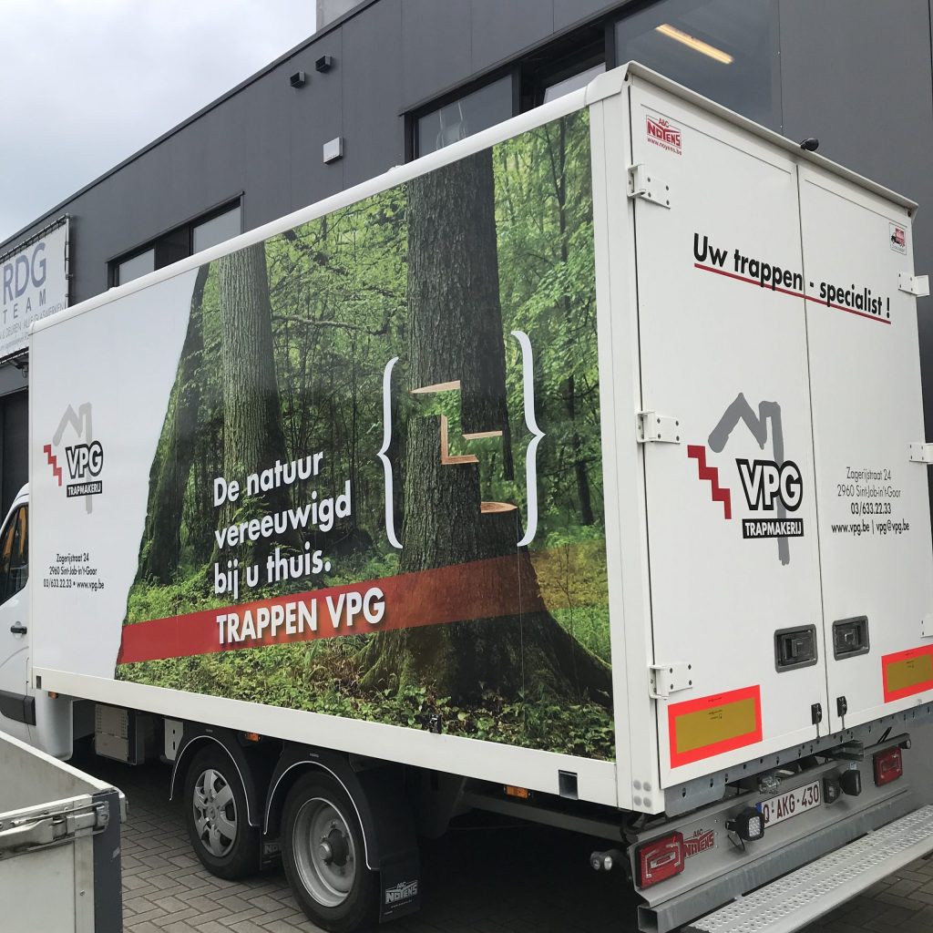 vpg trapmakerij belettering sticker