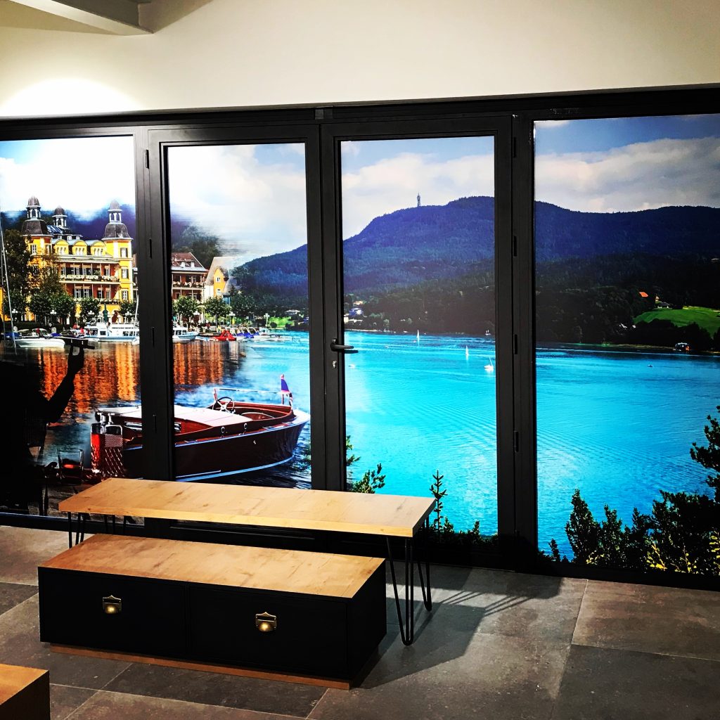 stickers ramen uitzicht water druk